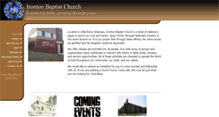 Desktop Screenshot of irontonbaptistchurch.org